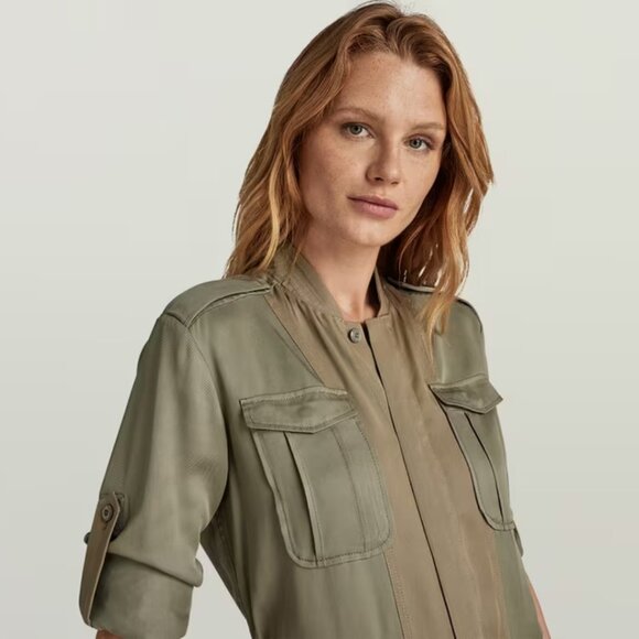 NWT G-STAR Field Belt Dress XS Shamrock - Picture 4 of 11